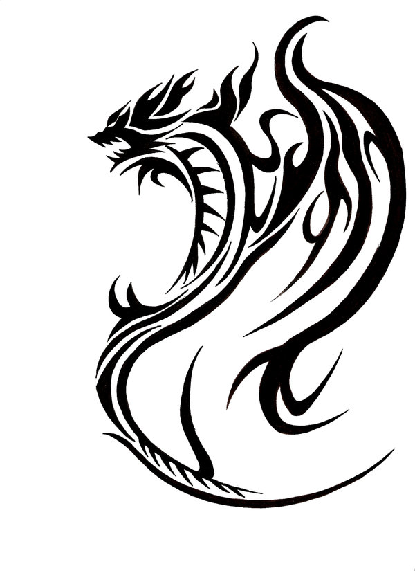 Free Simple Dragon Outline, Download Free Simple Dragon Outline png ...