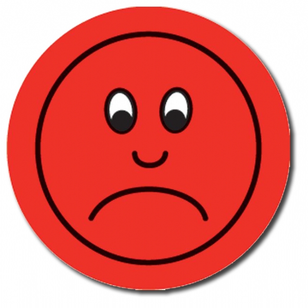 Red Frowny Face Clip Art - Clipart library