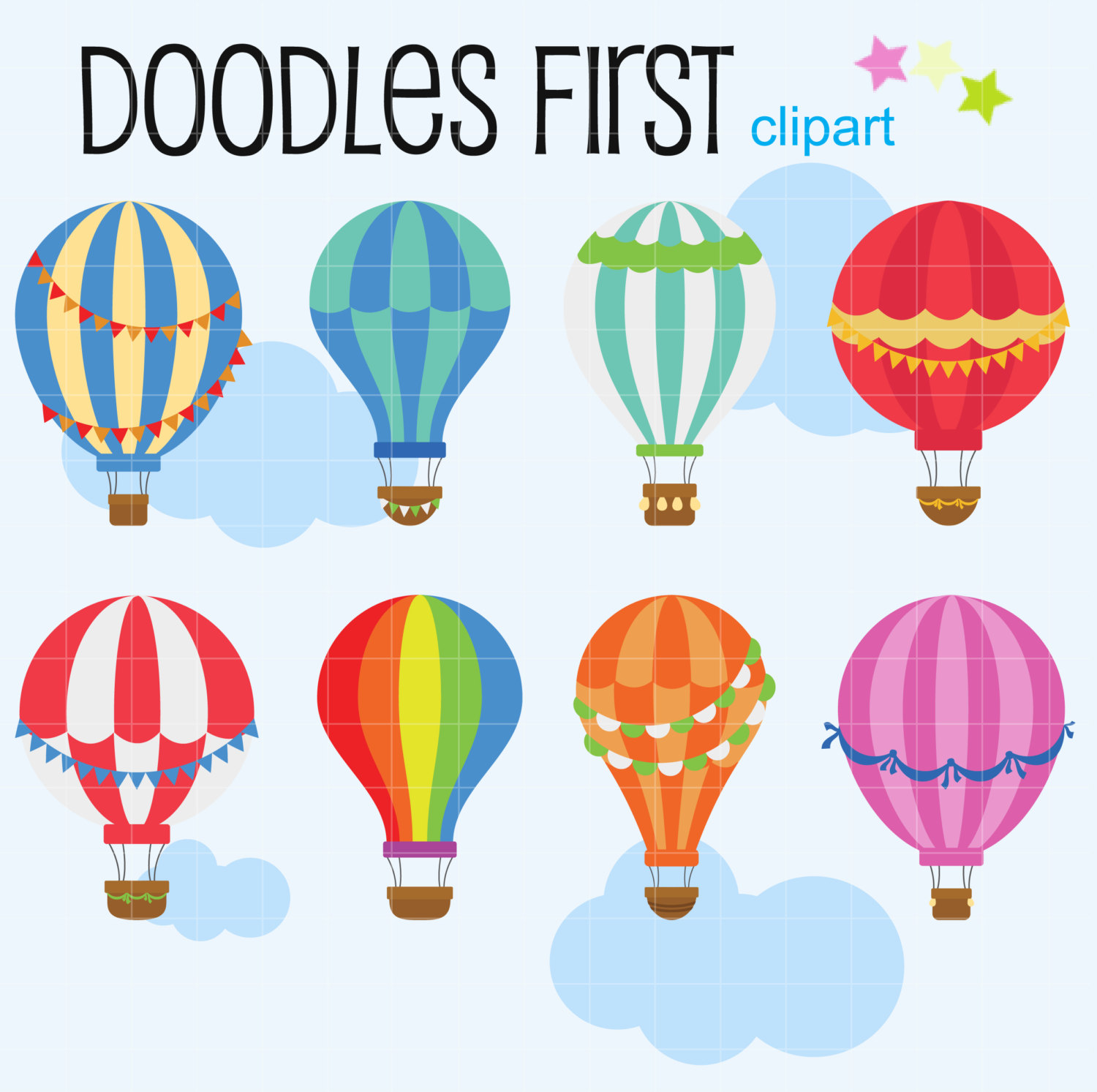 Hot Air Balloon Cute Clipart Clip Art Library