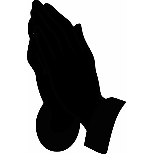 Praying Hands Silhouette - Clipart library