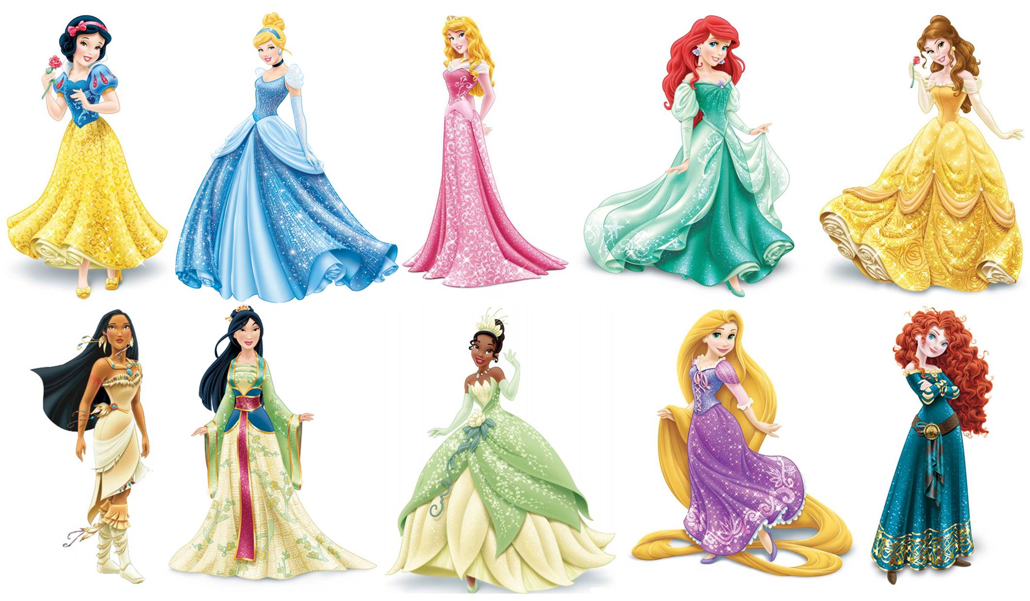 Disney Princesses, Clipart, Disney Clipart, Wallpaper, Coloring 