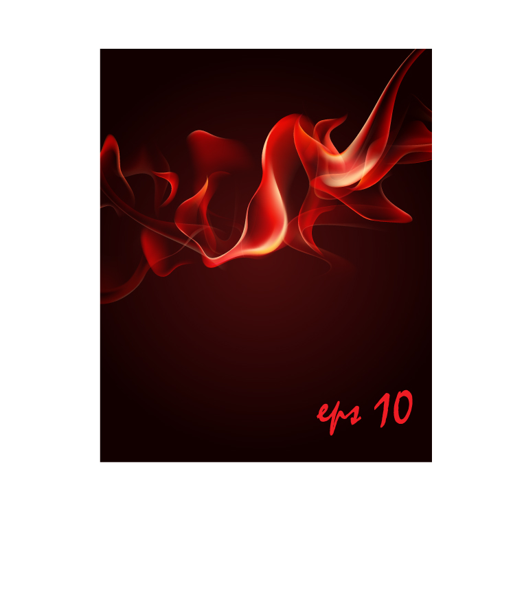 Epz 10 - Dynamic Red Flame Abstract Artwork