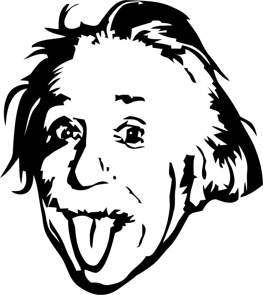 Albert Einstein vinyl wall decal sticker # - Clipart library 