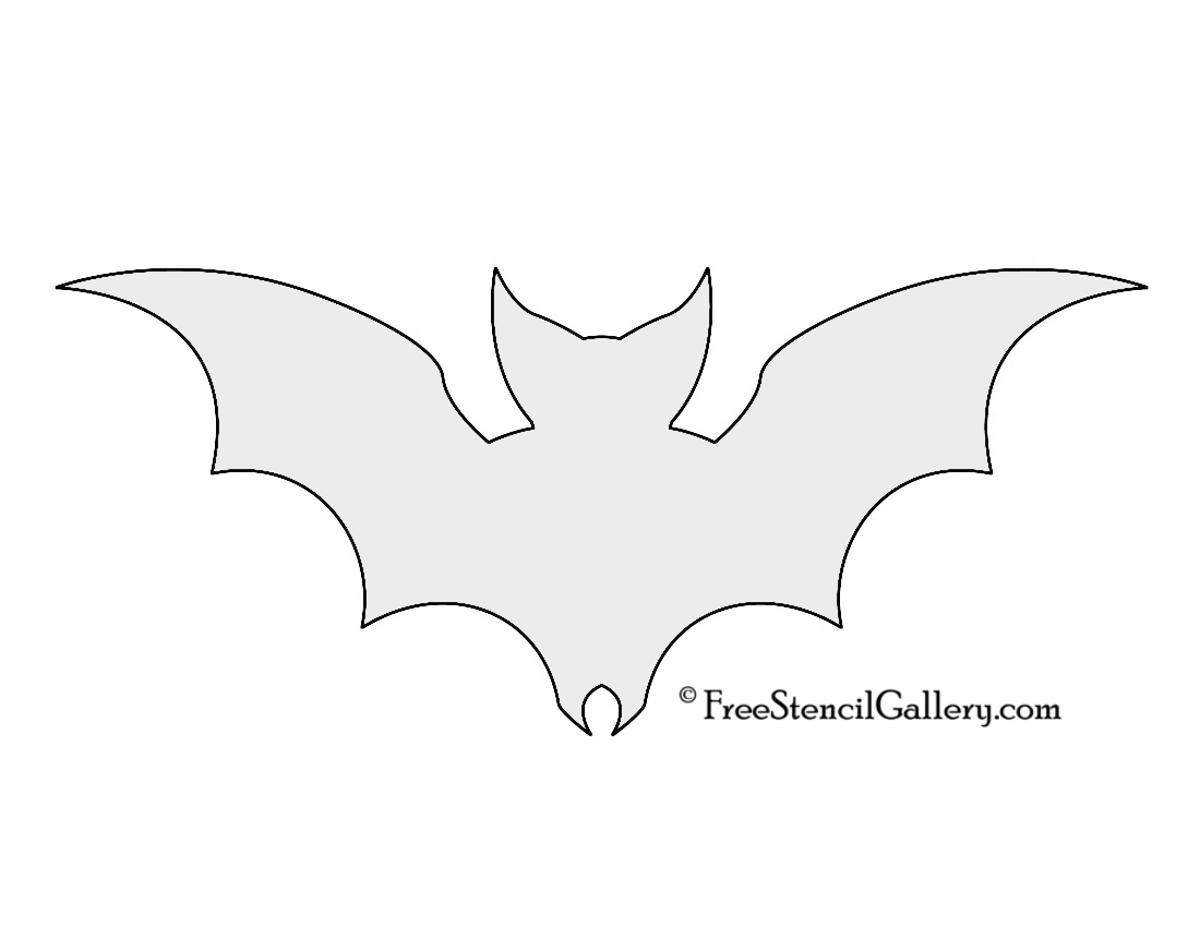 Bat Silhouette Stencil | Free Stencil Gallery
