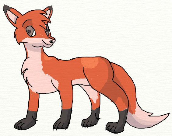 Cartoon Fox by TouchyName on Clipart library