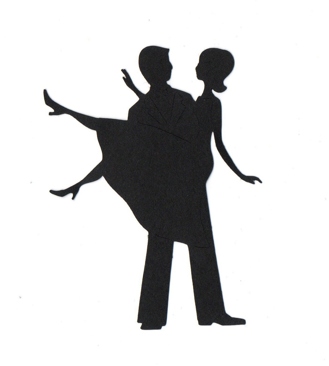Wedding Mr and Mrs Silhouette die cut for by simplymadescrapbooks