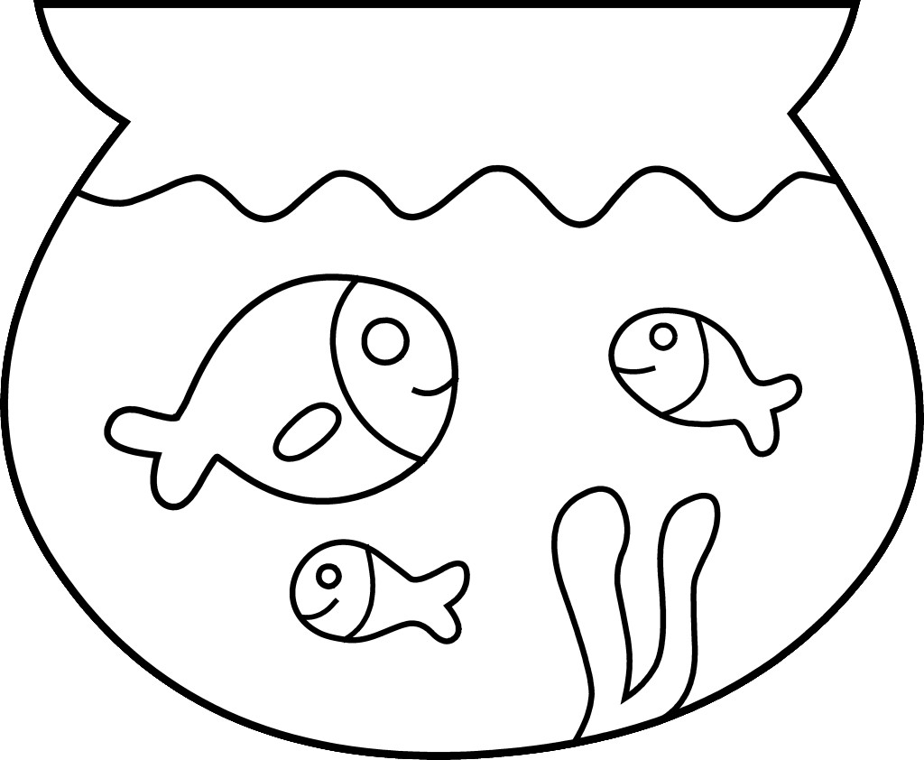 Fish Bowl Clip Art Black And White | Clipart library - Free Clipart 