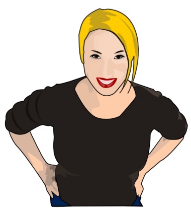 Woman Looking Up clip art - Download free Human vectors