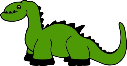 Cute Green Dinosaur Illustration for Kids’ Educational Content