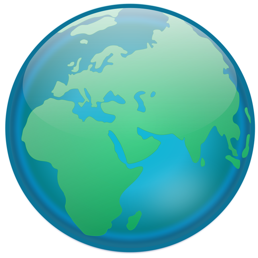 Earth globe Clipart, vector clip art online, royalty free design 
