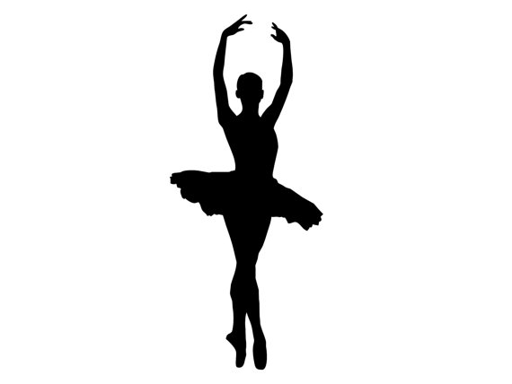 Tall Dancing Ballerina Silhouette Ballet Dancer by WrenGifts