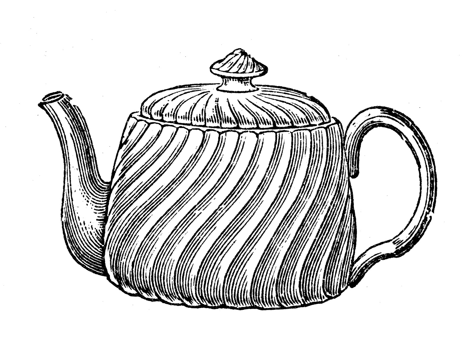 Free Tea Party Clip Art Black And White, Download Free Tea Party Clip 