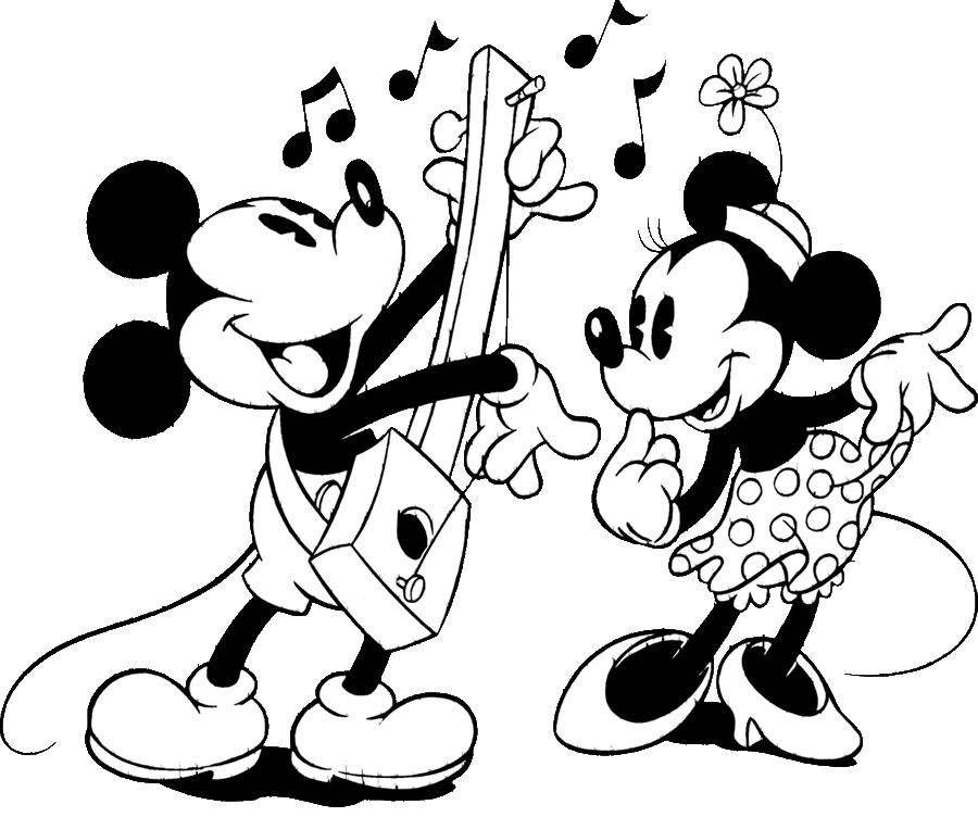 Mickey Clipart Black And White Images  Pictures - Becuo