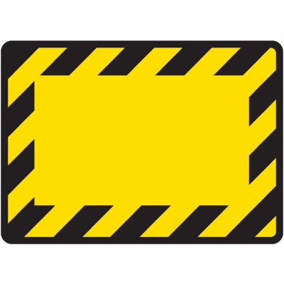 caution border template