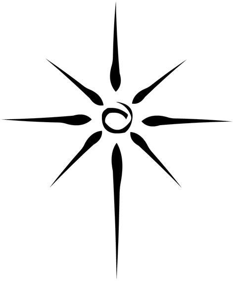 north star tattoo design - Clip Art Library