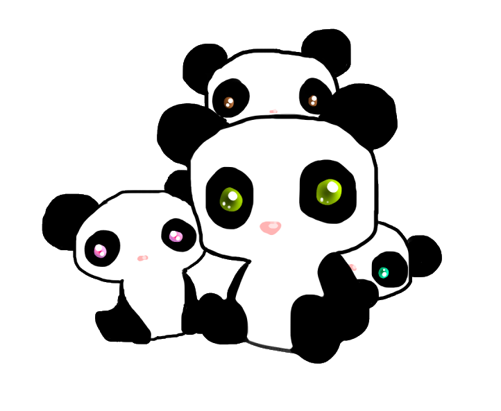 aesthetic #kawaii #panda #cute #tumblr #girl - Panda Kawaii, HD Png  Download , Transparent Png Image