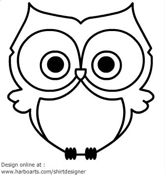 owl vector black and white