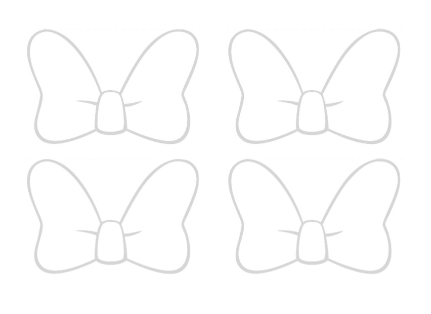 minnie mouse bow printables