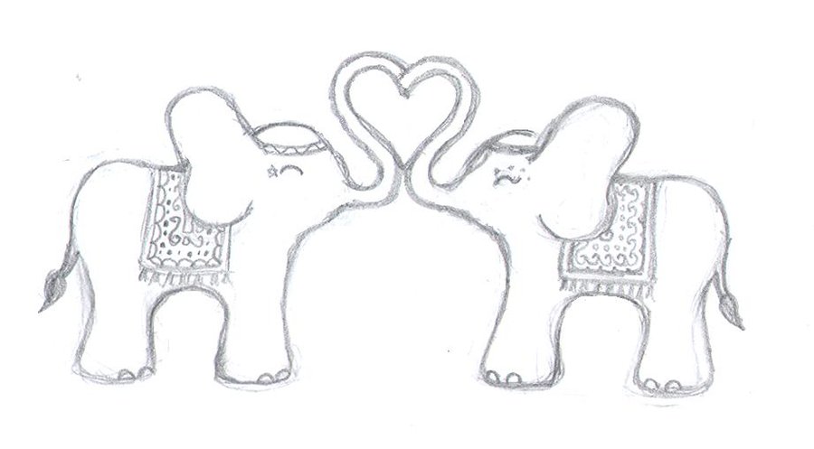 adorable baby elephant easy to draw cartoon