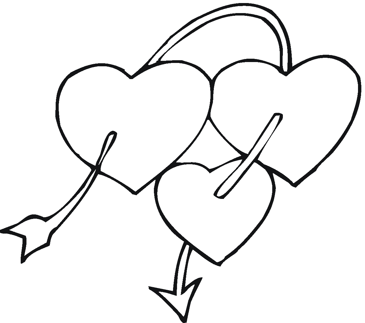 Simple hand drawn heart illustration. Cute valentine's day heart doodle.  Love clipart 8157036 Vector Art at Vecteezy