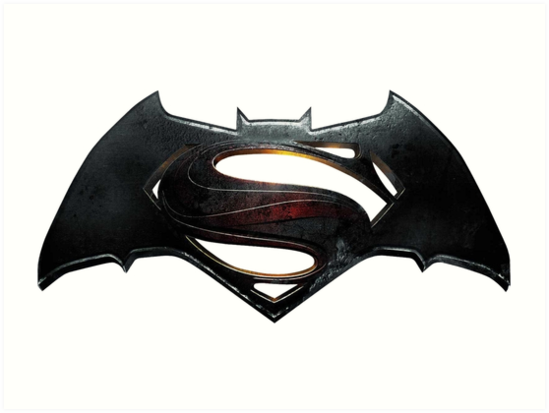 Batman VS Superman Logo Art Prints by Joseph Galbraith | Redbubble