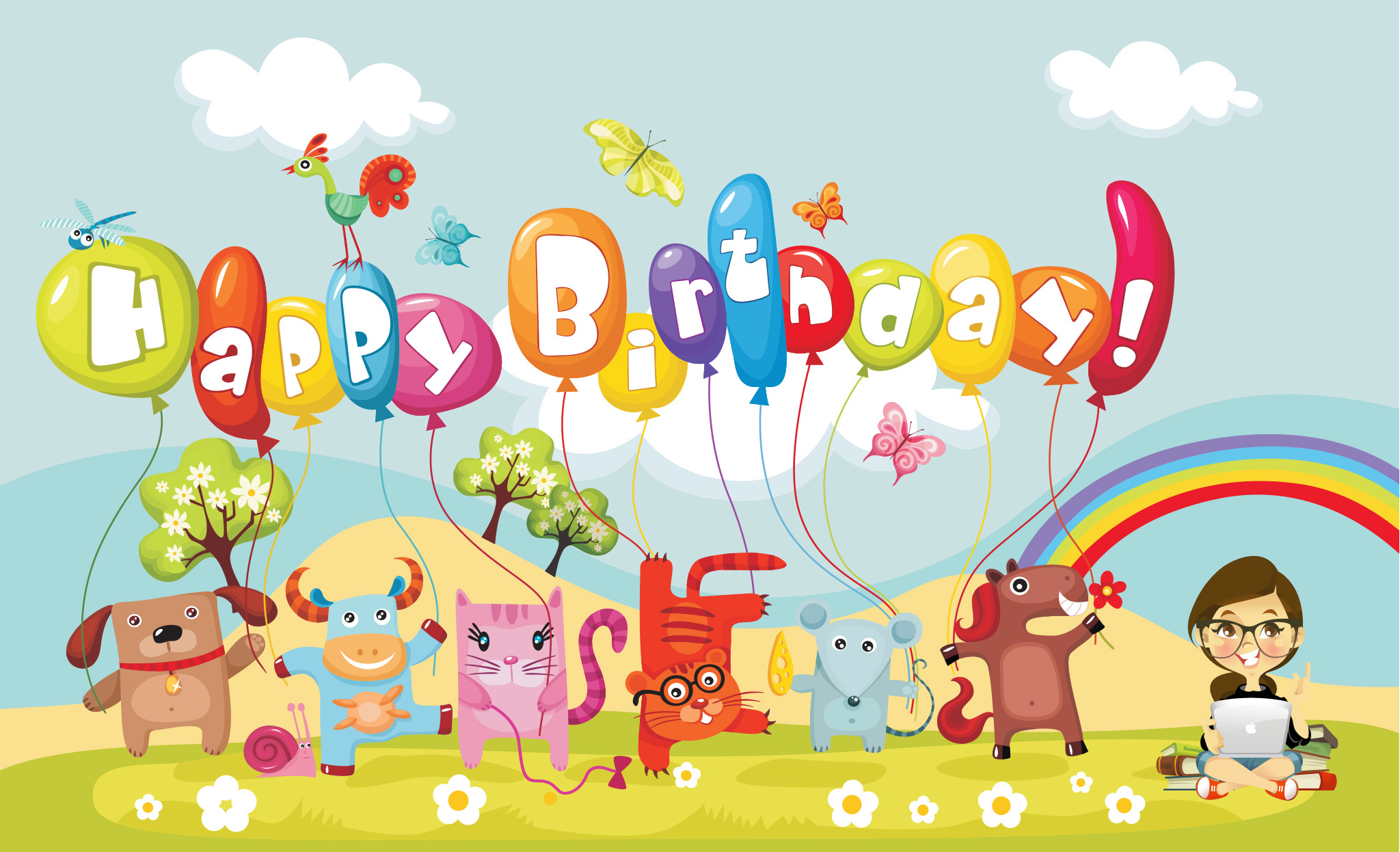 Happy Birthday Cartoon Images Free Download : Happy Birthday Song Gif ...