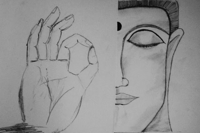 Lord Buddha – Pencil Sketches – A MYTHOLOGY BLOG