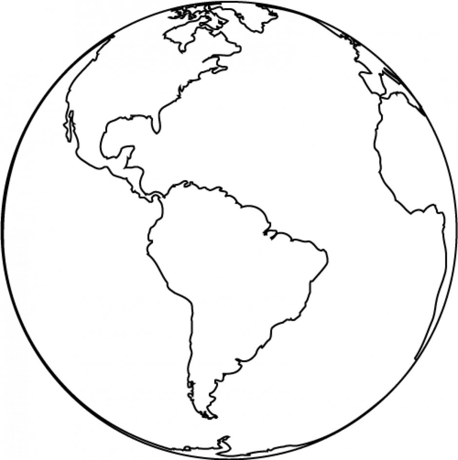Clip Art Earth Black And White - Clipart library
