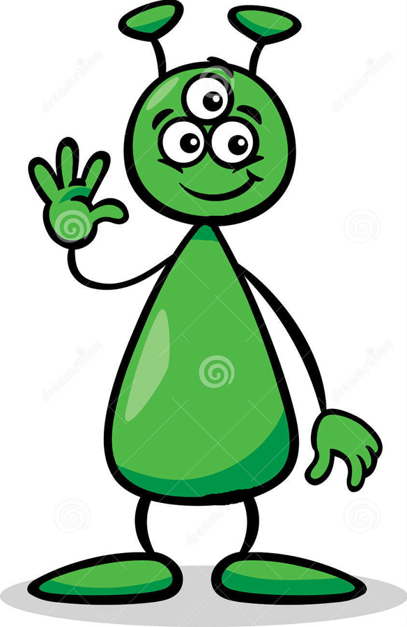 Cartoon Mars Martians - Clip Art Library