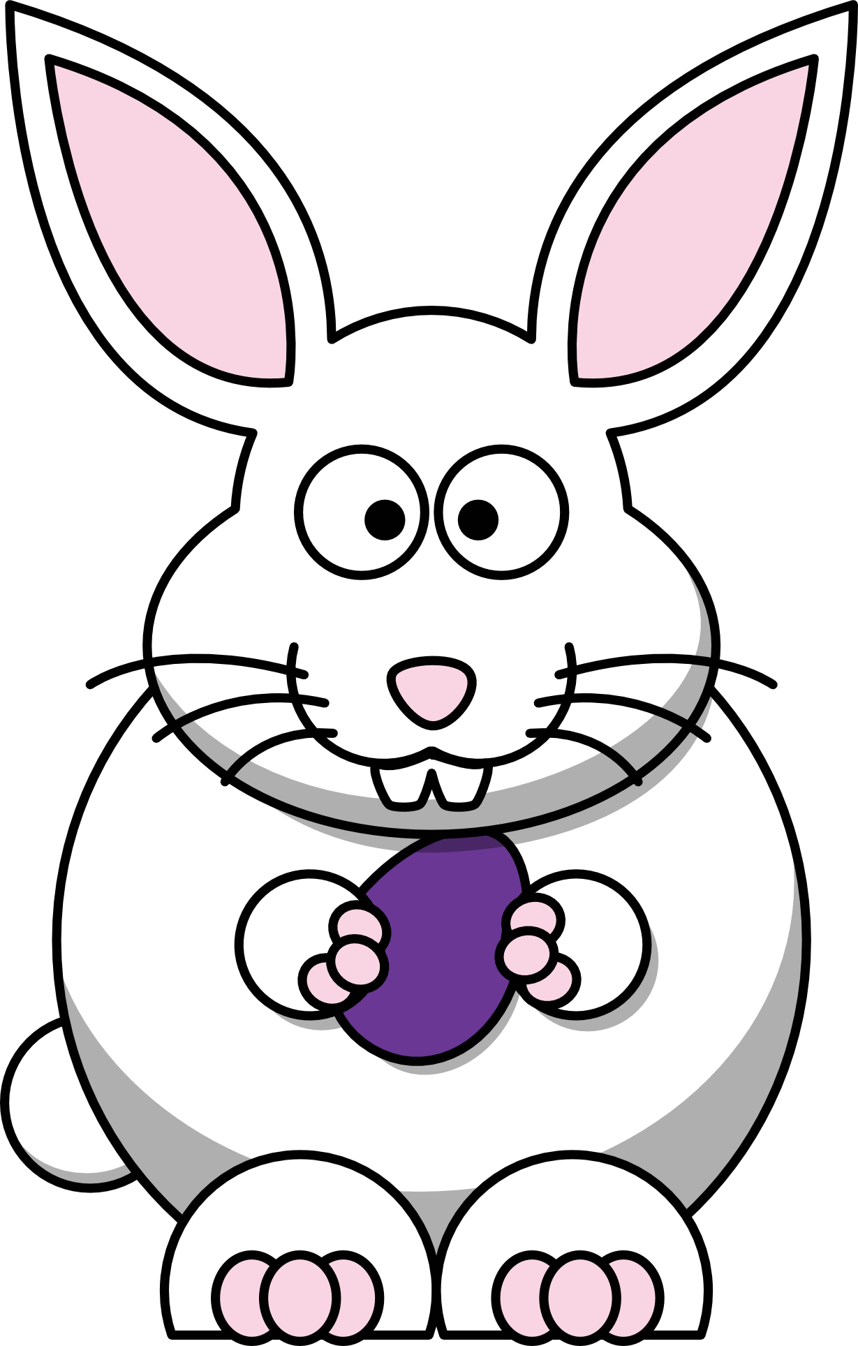 easter cartoon bunny SVG - Clipart library - Clipart library