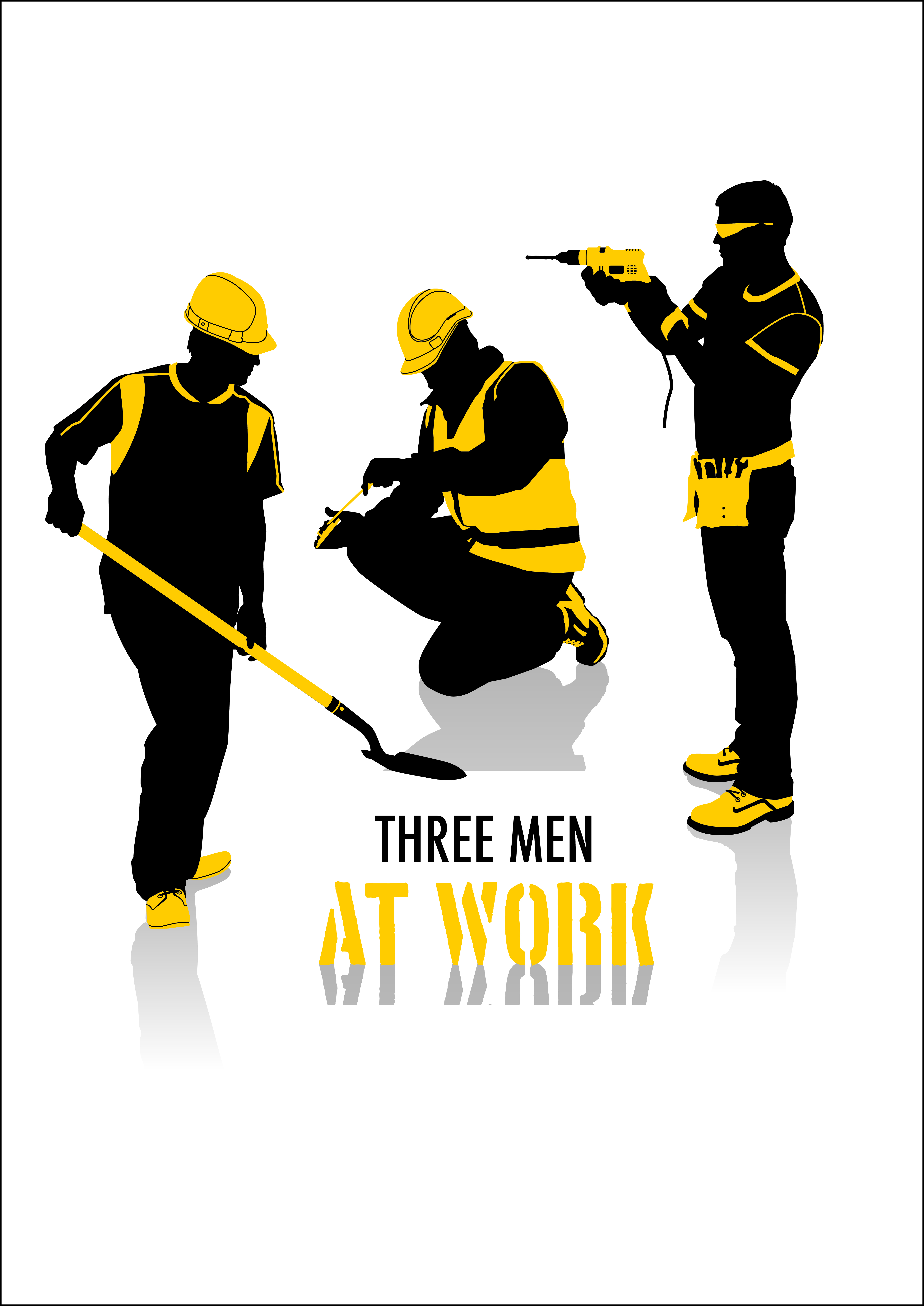 Workers vector silhouette Free Vector 