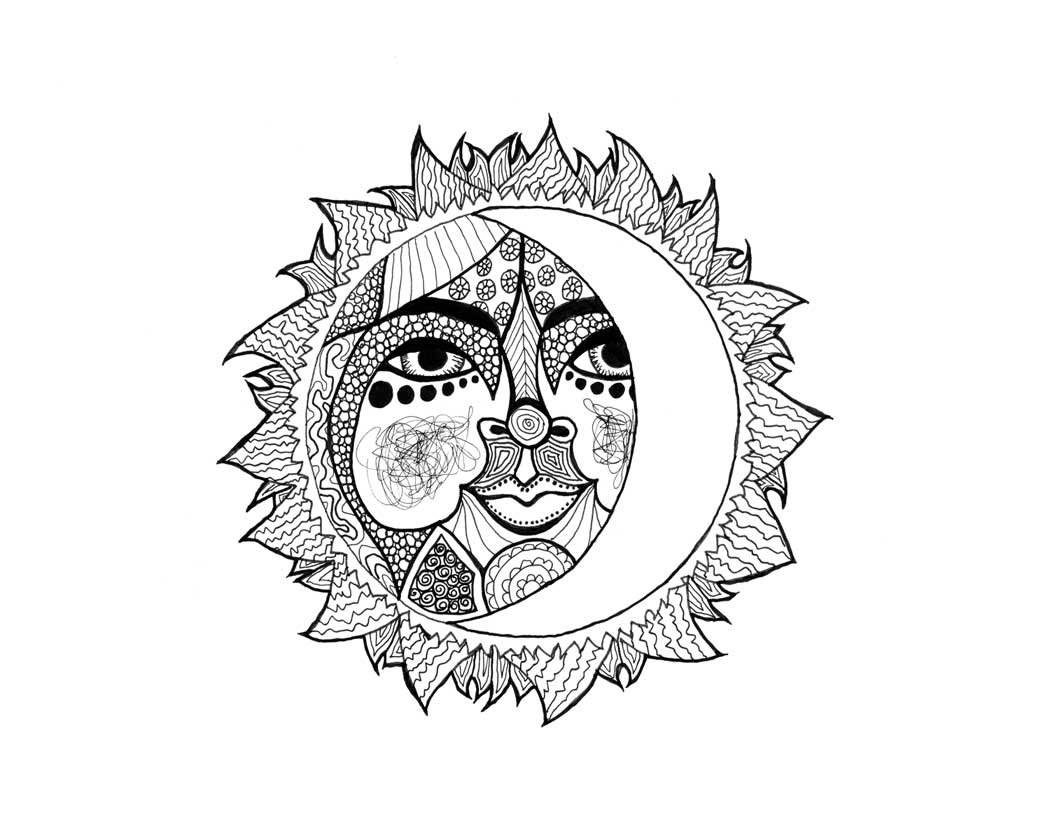 Daily Art: Drawing of a Celestial Sun « Eclectic Cycle