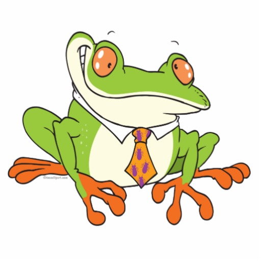 funny tree frog wearing a neck tie cartoon cut out at Zazzle.ca