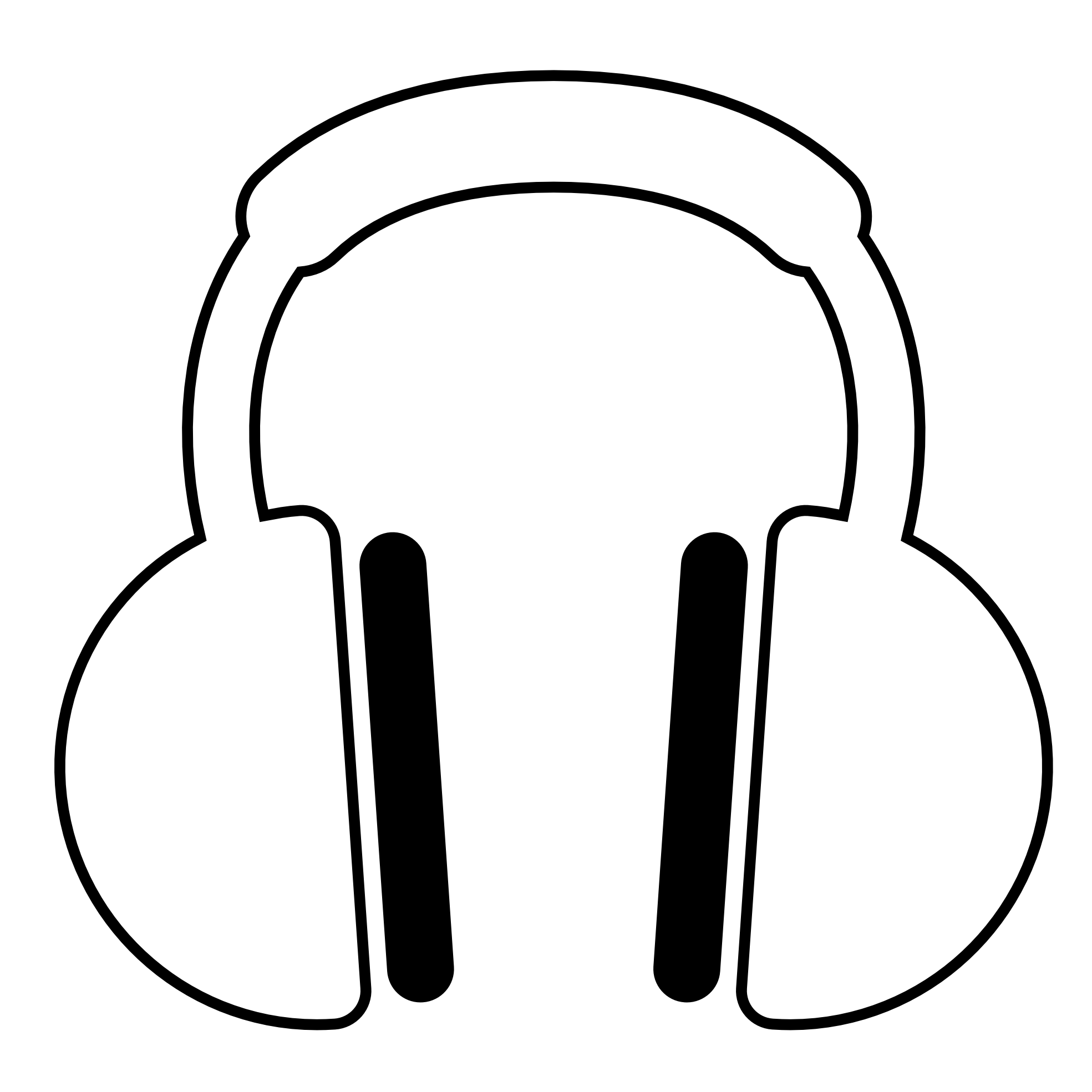 headphone vector white png - Clip Art Library