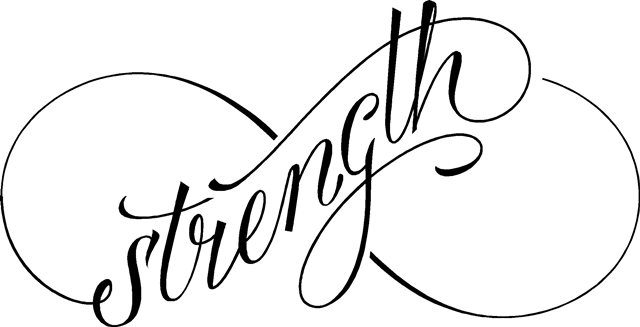 strength infinity tattoo