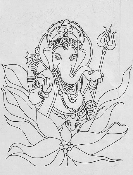 Ganesha Sketch by me : r/india