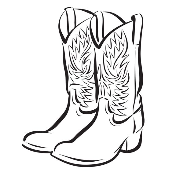 Cowboy Boot Clip Art Free | 32 images of cowboy boots free 