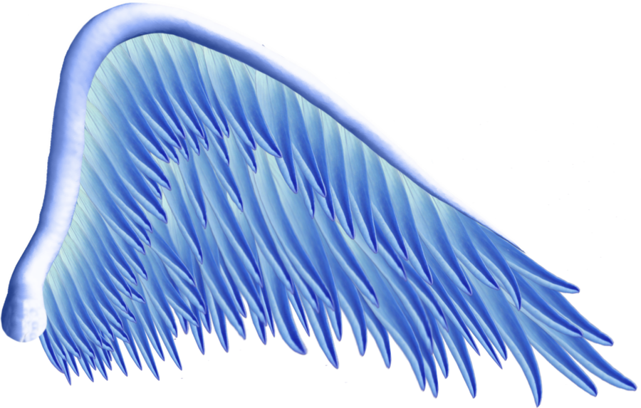 Blue Hair Angel Wing Dildo - wide 3