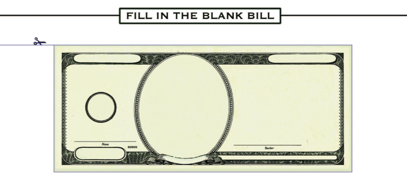blank money note