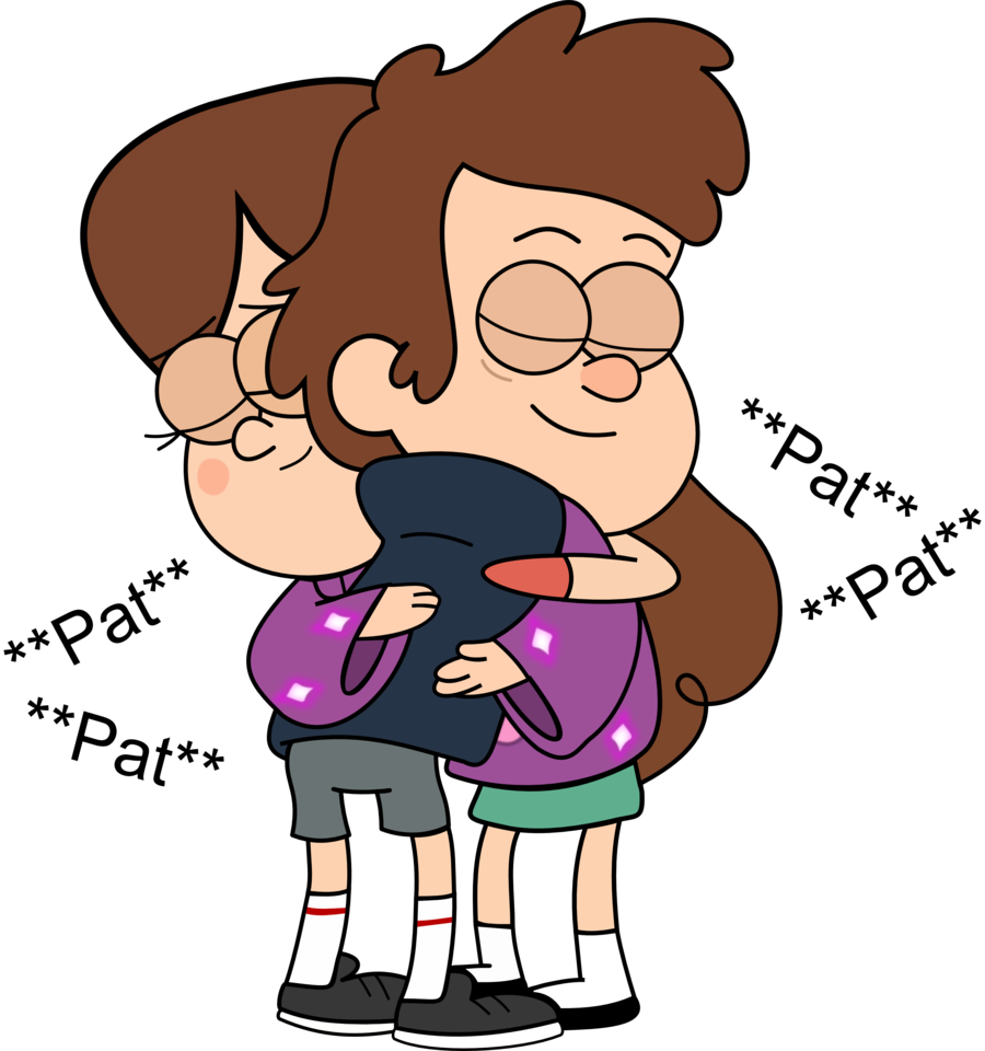 hugging cartoon