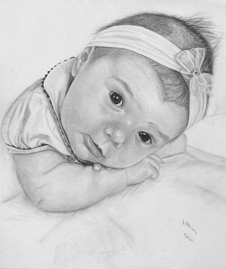 Baby Charcoal Painting From Photo | By Just In Canvas At Best Price
