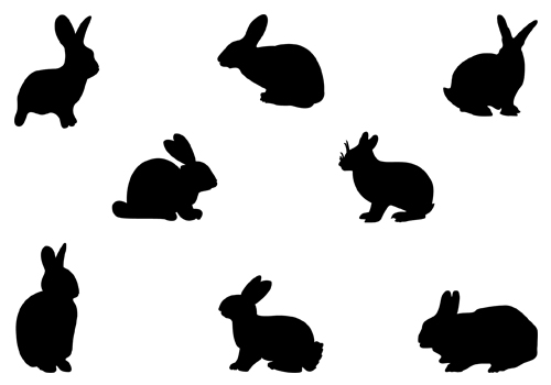 Rabbit Silhouette Download Here Easter RabbitsSilhouette Clip Art