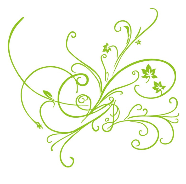 Green Vector Floral Ornament | Free Vector Graphics | All Free Web 