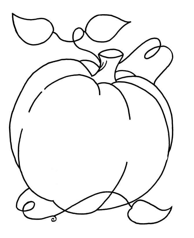 Printable Pumpkin Coloring Page - Free Fall & Halloween Activity