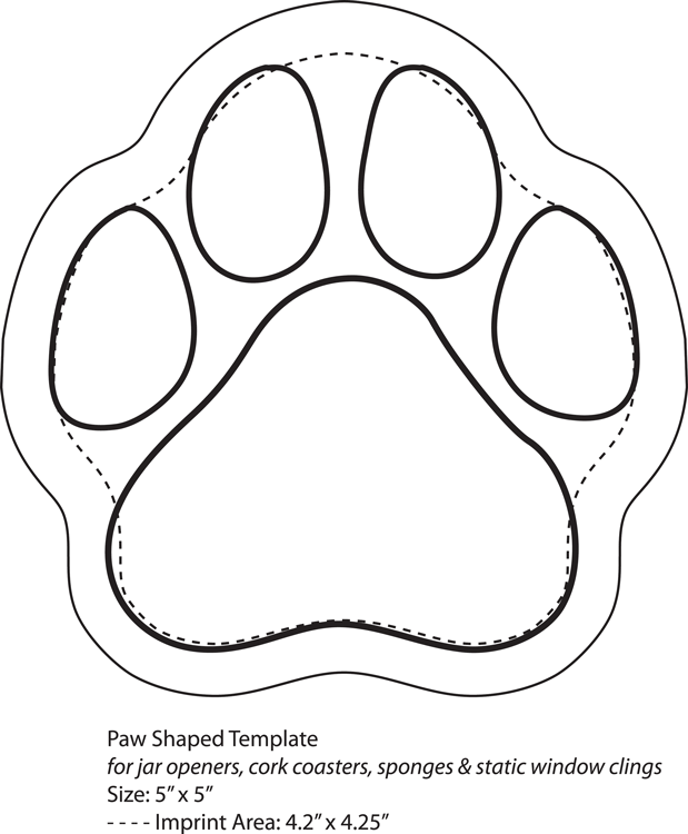 Dog Paws Template Printable - NextInvitation Templates