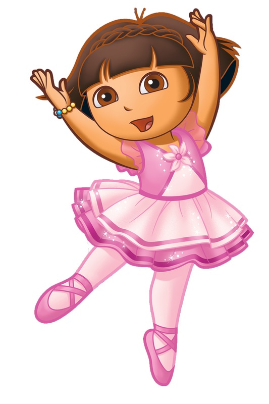 Dora the Explorer Ballet Dance Pose - Free Clipart & Download