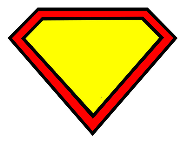 Superman Symbol Outline - Clipart library