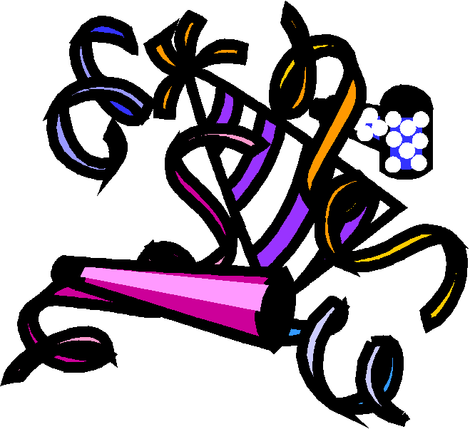 Festive Party Popper Clipart - Free Download for Celebrations