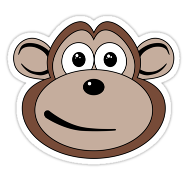 Cartoon Monkey Face - Clipart library