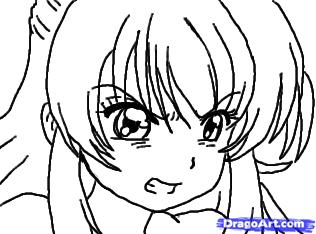 HD wallpaper: blue haired girl anime character, hyakko, face, anger, teeth  | Wallpaper Flare